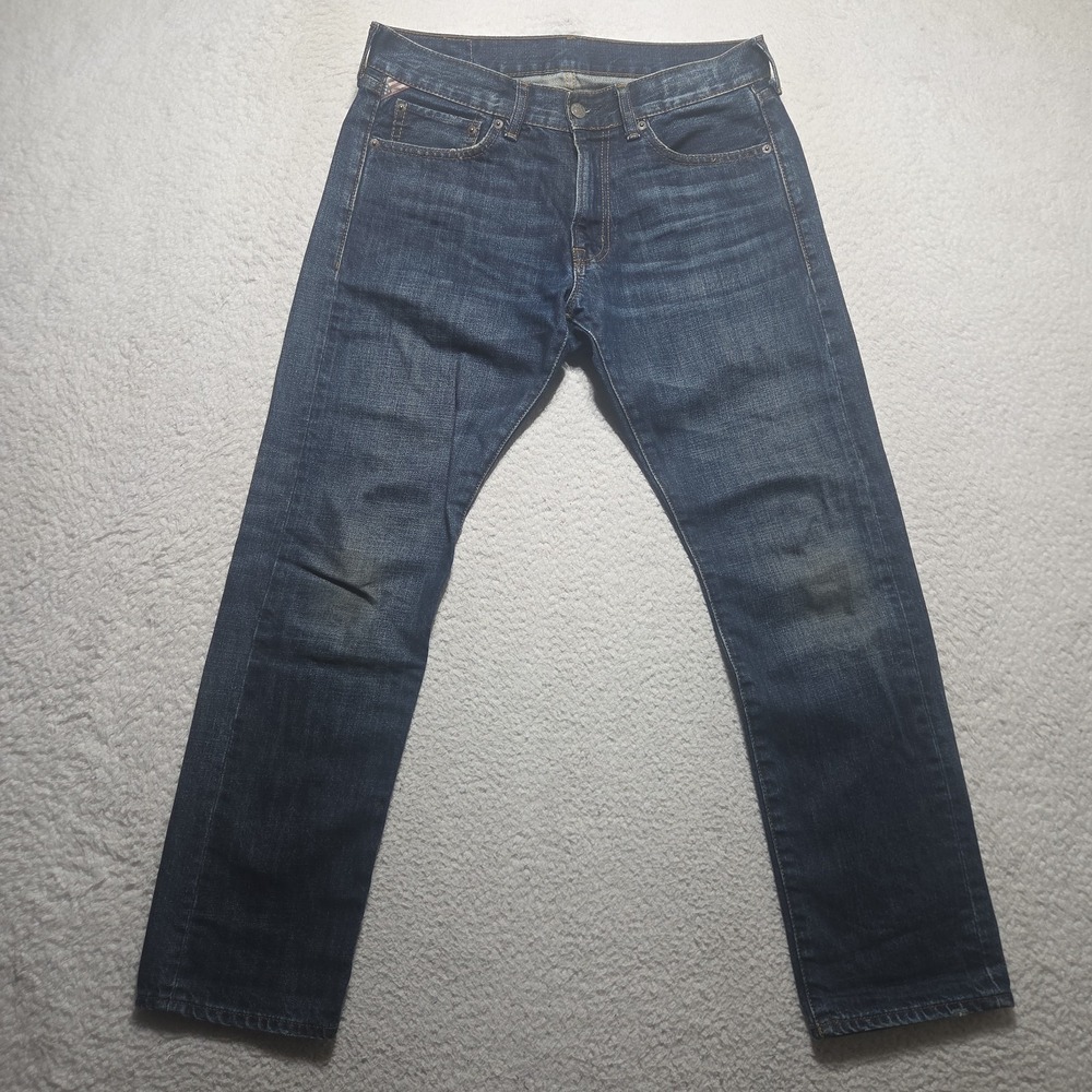Denim & Supply Ralph Lauren Slim Fit Jeans Mens 32x29 Dark Wash Blue Faded